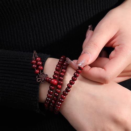 1PCS 6MM Bead Bracelets for Men and Women Unisex Mala Bracelet Beaded Tibetan Prayer Buddha Bead for Meditation - color: White