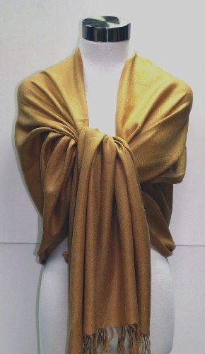 Tapp Collections™ Premium Pashmina Shawl Wrap Scarf - color: Honey Beige