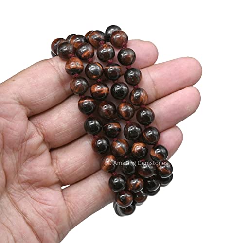 Amazing Gemstone Japa Mala 108 Prayer Beads Necklace and Wrist Mala Bracelet for Meditation