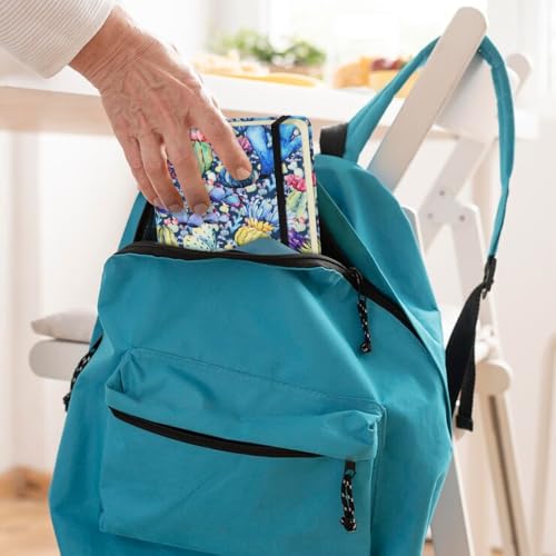 Mifuner Small Square 5x5 80gsm Mini Notebooks Blank Pages Sketchbooks Travel Journal Pocket Hardcover Paint Writing Notebook Blank Diary Memo Planner Sketchbook Fabric Cover, Blue Cactus - color: Cloth-Blue Cactus