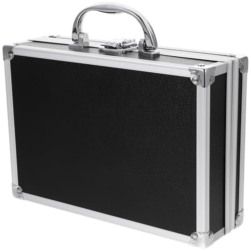 Yardwe Aluminum Tool Box Portable Hard Shell Briefcase Multi-Functional Carrying Case for Small Tools Electronics Travel Organizer 9.06X6.29X2.75 Inches