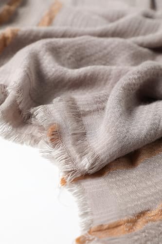 WINCESS.YU Women Gradient Scarf Long Shawls and Wraps Fashion Plain Pashmina Formal Scarf - color: Lx92-grey