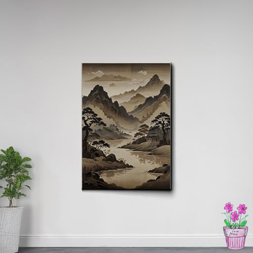 Japanese Wall Art, Minimalist Wall Art, Neutral Abstract Art, Modern Minimalist, Zen Wall Art, Zen Printed Wall Art, Japanese Art Print, Wall Art Canvas, Wall