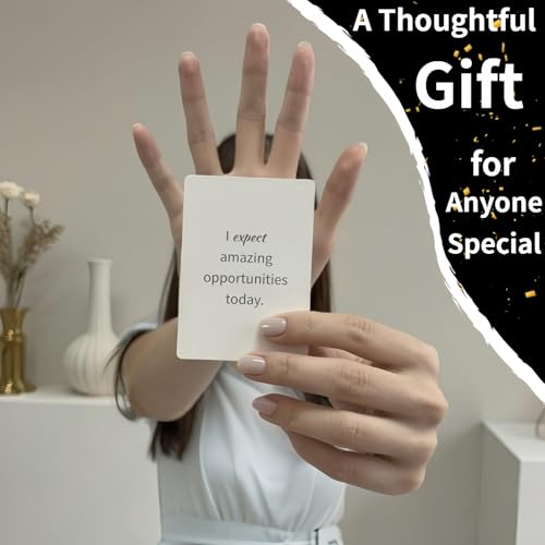 Jxueych Miracle Affirmation Cards for Women - Daily Motivational & Inspirational Positive Mantras Cards | Mindfulness & Encouragement Gift Set for Self-Care