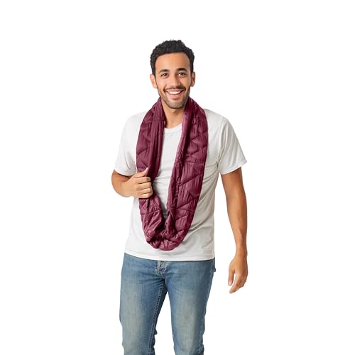 Weighted Infinity Scarf, 3 lb Sensory Shoulder Wrap for Everyday Comfort - color: Raspberry