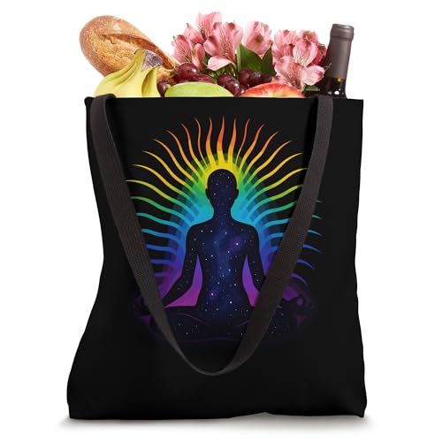 Cosmic Meditation Aura Zen Yoga Spiritual Tote Bag