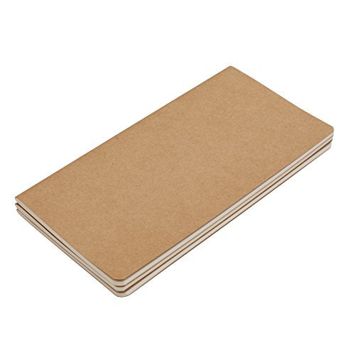 Travel Journal Set - 3 Notebooks for Unforgettable Moments - Soft Cover, Compact Size - 4.3” x 8.2” - 100gsm Paper, 60 Pages/30 Sheets per Journal - Perfect for Travelers - size: H5, style: Plain