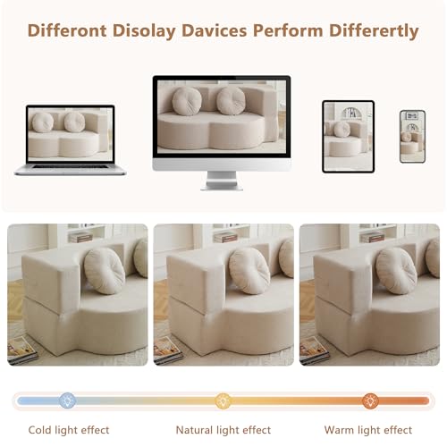 2-in-1 Folding Sofa Bed with Pillow, No Assembly Futon Twin Size Sofa Bed, Breathable Linen-Cotton Convertible Couch Bed for Living Room and Guest Room, 75.5 Inch,Khaki - color: Khaki-75.55", size: 2 seat