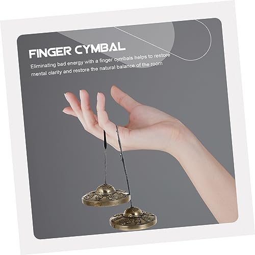 SECFOU Yoga Meditation Bell Pure Copper Handmade Cymbal Sturdy and Design Harmonic Tones for Relaxation