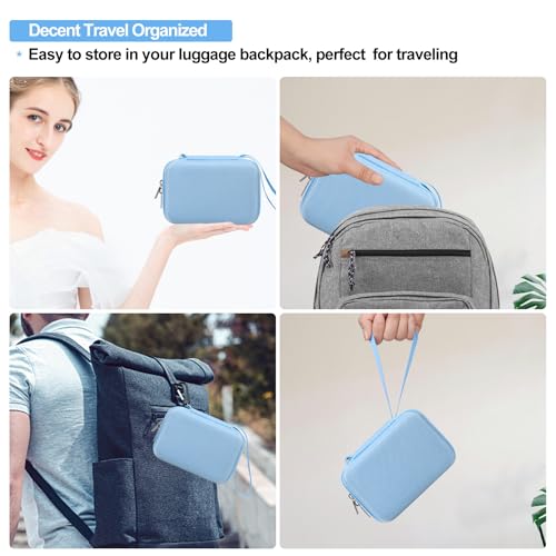 Elonbo Carrying Case for KODAK PIXPRO AZ528/ AZ255/ AZ405/ AZ425/ AZ401 Digital Camera, Kodak PIXPRO Astro Zoom Vlogging Camera Hard Travel Storage Bag, Mesh Pocket fits Battery Cable, Blue - color: Blue