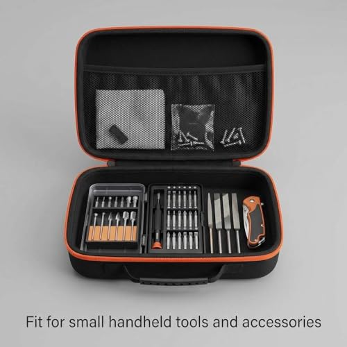 QWORK Compact Tool Storage Case 33×22.5×9cm – Shock‑Resistant Portable Organizer for Small Tools, Accessories & Sharpeners