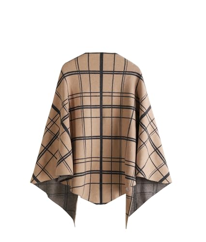 iWoo Women Soft Shawl Wraps kintted Open Front Poncho Sweater for Spring Summer
