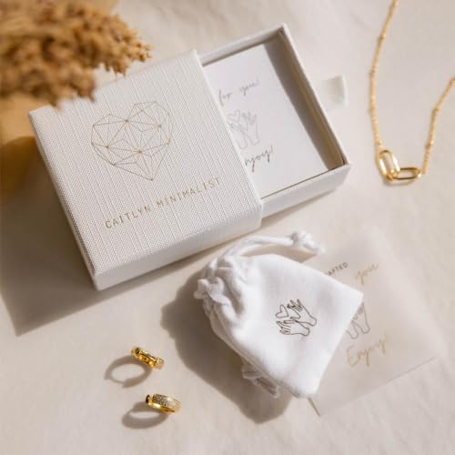 CAITLYNMINIMALIST 18K Gold Plated Silver Open Bangle Cuff Trendy Stacking Bracelet Gift for Women - color: 01-Alyssa Silver
