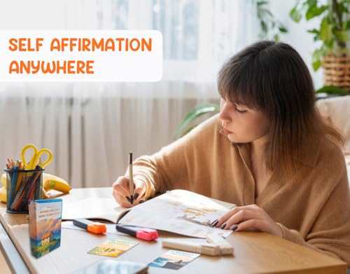 MINI ZOZI Self Affirmation Cards Anime 54PCS Ghibli Style Self Care Positive Mindfulness Gifts For Women Girls Teens Daily Anxiety Relief Meditation Yoga Journal Prompt Gratitude Motivational Affirmations Empowerment