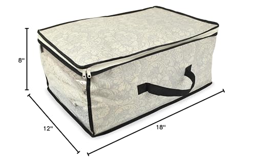 DII Breathable Closet Soft Storage Bag, Damask, Sweater Size - color: Damask, style: Sweater Size