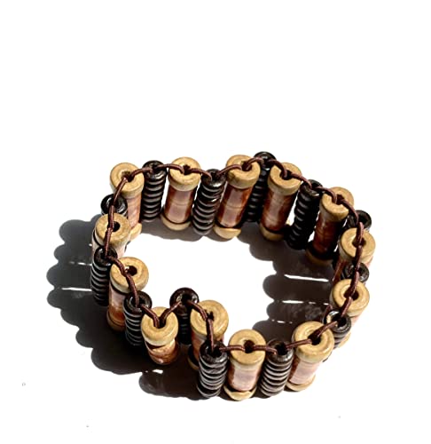 Wooden Beaded Bracelet Stretch