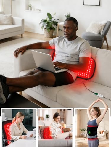 Red-Light-Therapy-for-Body,2026 Upgraded 4 Therapy Modes,5 Intensity Levels,10–90 Min Timer,Medical-Grade TPU Mat for Pain Relief,25"x13"Dual Wavelength Infrared Red Light Blanket for Home&Travel Use - size: 25" x 13"