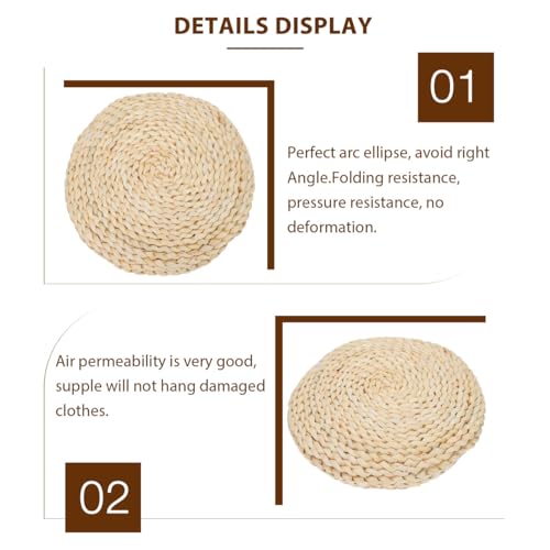 Thick Exercise Mat Yoga Meditating Pad Round Yoga Mat Handmade Seat Cushion Woven Floor