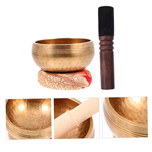 LIOOBO Sound Bowl Meditation Kit Singing Bowl Mallet Cushion Meditation Decor for Home