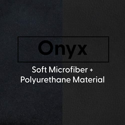 Factory Direct Partners FDP Overstuffed 16 inch Round Velvety and Vinyl Floor Cushions with Handles Flexible Seating for Home, Lounge, Yoga Studio, Deluxe Foam (2-Piece) - Onyx - color: Onyx
