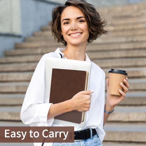 Lined Journal Notebook for Work College Ruled Note Book 7.2"x9.6" B5 PU Leather Daily Journaling 160 Pages for Women Men Writing Home School Supplies Business (Coffee) - color: 11-Coffee-1pack, style: B5 Lined 160pages