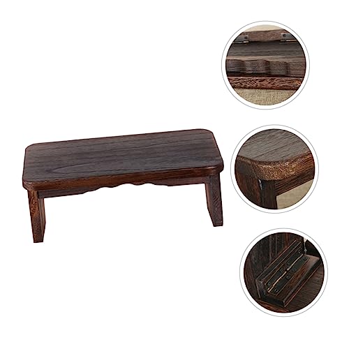 Foldable Meditation Stool Portable Wooden Stool Kneel Mat for Meditation