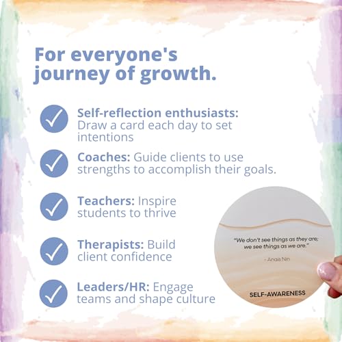 Introspective Affirmation Self-Reflection Cards for Self-Awareness and Confidence