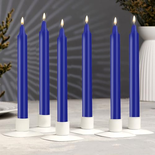 24 Pack Blue Spell Chime Candles – Premium Mini Unscented Taper Candles for Rituals, Prayer, Meditation, Altar, Spells – 4" Tall – Ideal for Witches & Spiritual Practices - color: Blue