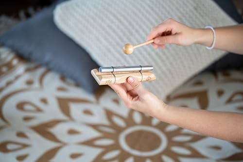 Energy Chime with Mallet For Meditation, Sound Healing, Yoga and Classrooms — Long Resonance Pure Tone