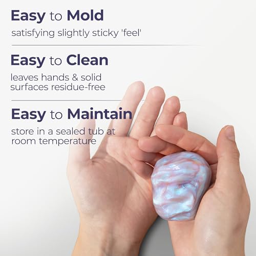MindSculpt Fidget Putty Set | for Focus & Stress Relief | 52 Guided Calming Exercises | Kids 7+ & Adults | Two 3oz tubs: moldable Silicone Putty, no Drying Out | Mindfulness Gift | Desk Fidget | ADHD - size: MindSculpt Kit