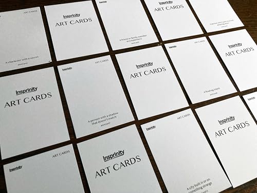 Art Prompt Deck – 50 Drawing Prompts – Draw Directly On Art Trading Cards (General Prompts)