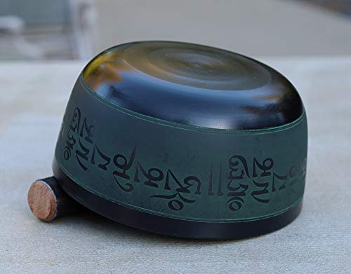 Tibetan Meditation Buddha Singing Bowl Mallet Mat Cushion Set (7 Inches, Buddha) - color: Buddha, size: 7 Inches
