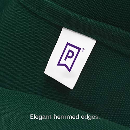 Gee Di Moda Square Tablecloth - 52 x 52 Inch Hunter Green Table Cloth for Small Square or Round Tables - Heavy Duty Washable Fabric - for Buffet Table, Holiday Party, Dinner, Wedding & Baby Shower