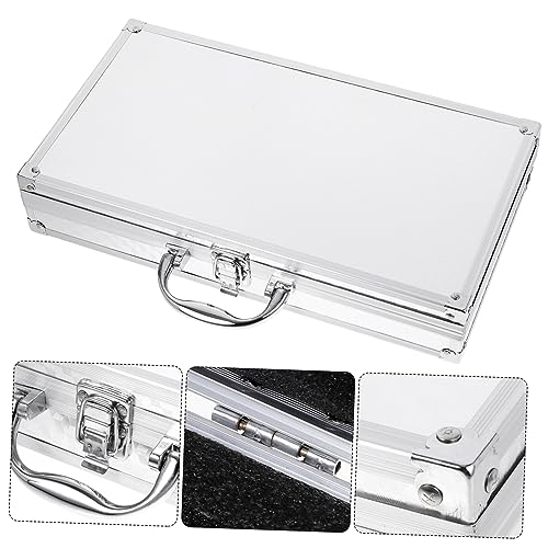Toddmomy Aluminum Alloy Toolbox Portable Carrying Case Hard Shell Storage Briefcase for Men Case