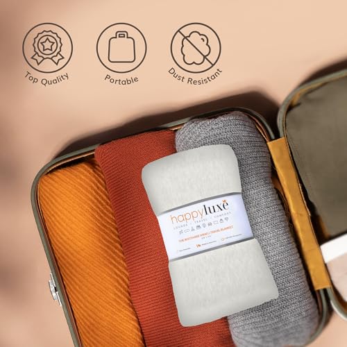 Travel Shawl Wraps for Women - 68x35in Wrap. Lightweight Pashmina, Airplane Travel Blanket Scarf. Made In USA - color: Eco Cashmere - Ivory White