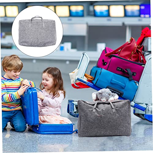 Large Capacity Cotton Linen Storage Bag for Clothing and Quilts Sturdy Travel Organizer for Outdoor Use Versatile Cloth Storage Solution
