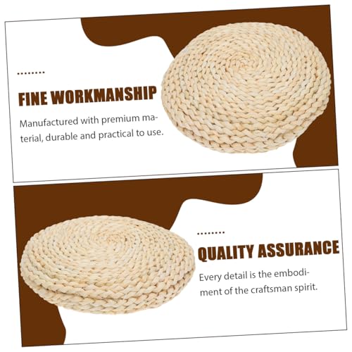Comfy Corn Bran Meditation Mat Handwoven Seat Pad Longevity Eco-Friendly Great for Decor Relax