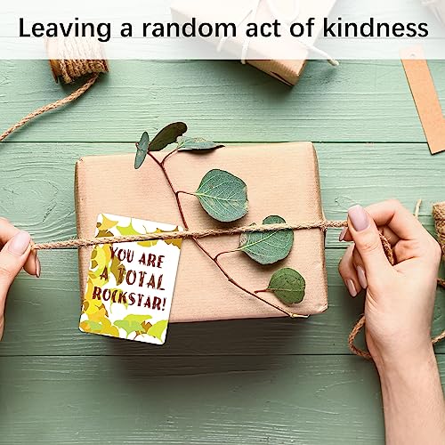 50 Unique Inspirational Cards, Motivational Kindness Mini Note Cards with Encouragement Quotes, Appreciation, Gratitude, Positive Affirmations Cards for Employees, Coworkers, and Kids - color: Inspirational Cards