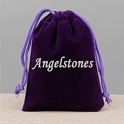 Angelstones Handmade Natural Healing Gemstone 8mm Round Beads Stretch Crystal Bracelet 7 Inch Unisex - color: Green Mica