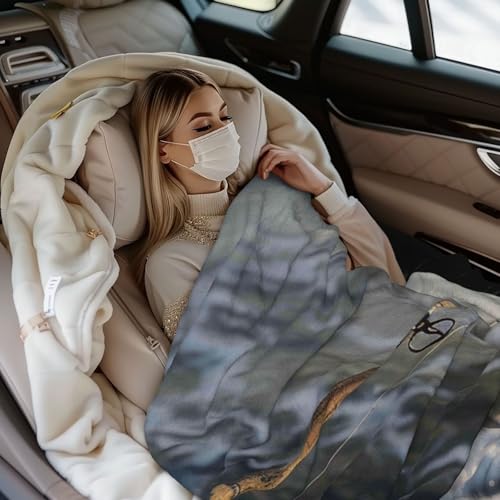 Fishing Rod Prints Throw Blanket (320g Flannel) Anti-Pilling Warm Fuzzy Blankets for Bed Sofa Couch Travel 40x30 Inch - color: Fishing Rod, size: 40x30 Inch
