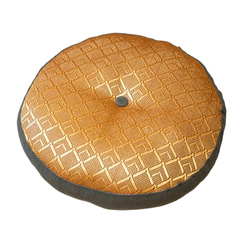Round Meditation Pillow for and Relaxation, Dark Gray Bottom