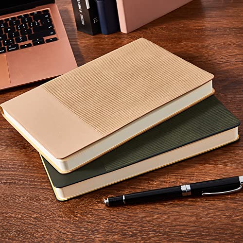 Lined Journal Notebook for Work College Ruled Notebook 5.79" x 8.27" A5 PU Leather Daily Journaling Notebook 216 Pages for Women Men Daily Writing Business School Travel Gift (Dark Blue) - color: 04-Dark Blue-1pack, style: A5 Lined 216pages