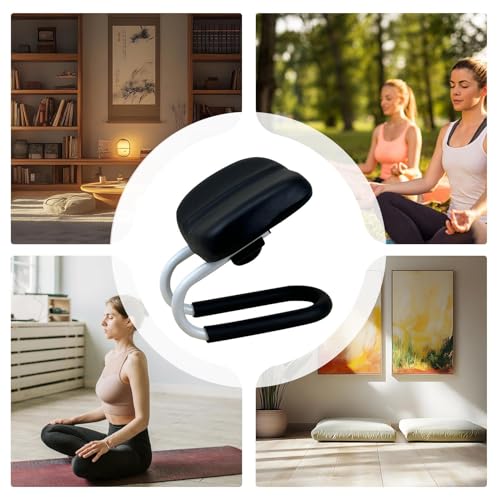 Meditation Stool Prayer Bench Chair for Home Yoga Studio Adjustable Height Kneelers for Praying with Sponge Cushion and Non-Slip Leg Sleeve Reduce Stress During Long Meditation Or Sitting