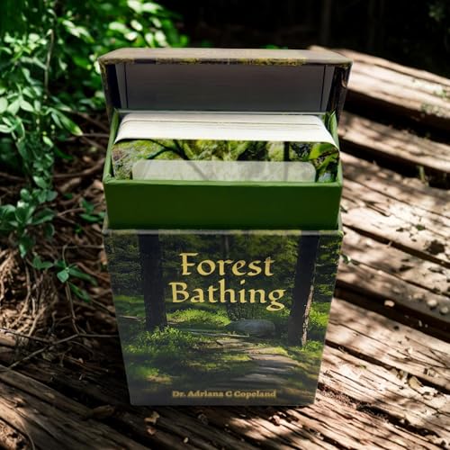 Forest Bathing Self-Guided Nature Immersion Cards | 53 Practices for Stress Relief, Relaxation & Well-Being – A Mindful Nature Gift | by Dr. Adriana Copeland