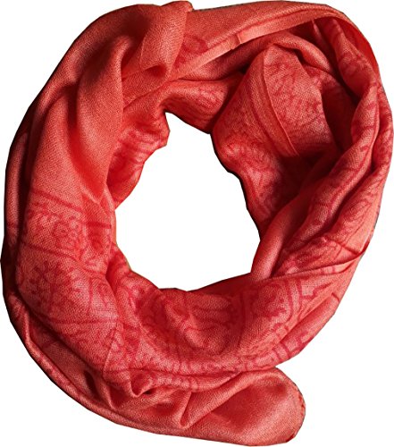 KVR Hindu Pooja Religious Cotton Indian prayer scarf with OM Krishna Ganesha Shiva Nataraja yoga spiritual auspicious prints - color: Orange-krishna-1