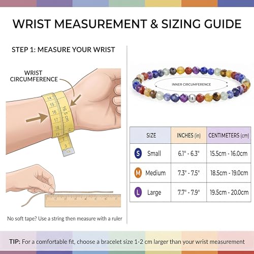 Beaded Bracelets for Women, Handmade Natural Stone Tiny 4mm Beads 925 Sterling Silver Dainty Stretch Bracelets, Chakra Crystal Gemstone Jewelry Gifts - color: Rose Quartz (Stone of Acceptance), size: Medium 7.3-7.5 inch