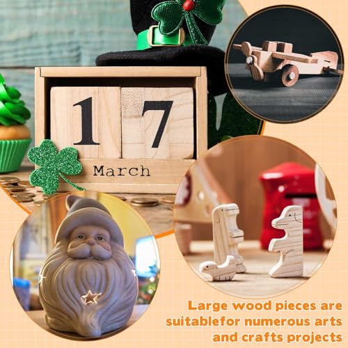 Landical 2 Pack Pine Wood Carving Blocks 10x4x4 Inch Unfinished Whittling Wooden Blocks for Beginners Home Christmas DIY Arts Supplies - size: 10 x 4 x 4 Inch