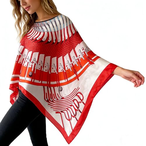 Women's Satin Cover Up Short Poncho Tops Sheer Chiffon Boho Pashmina Shawl Beach Soft Shawl - color: Style28