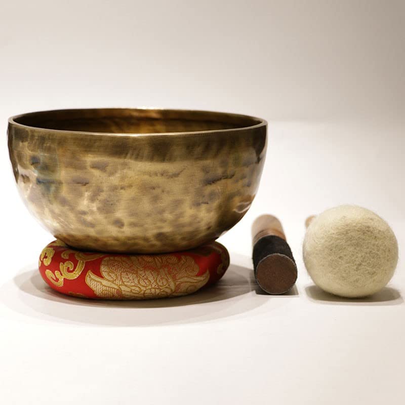 Singing Bowl Large Set Himalayan 7 Metal Singing Bowl for Prayer Healing Sound Gift,One Color 28cm - size: 28cm