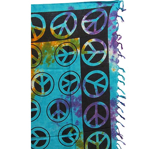 Peace Sign Tie-Dye Yoga Meditation Altar Cloth Prayer Shawl Tapestry